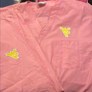 Landau Pink Scrub Top